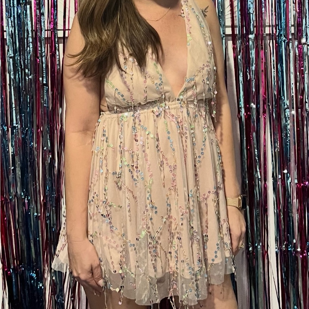 Selfie Leslie Pastel Sequin Mini Dress